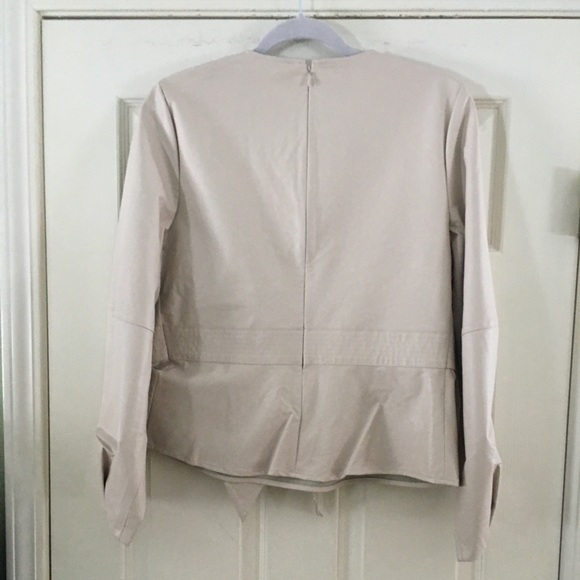 EXPRESS - Faux Vegan Leather Top - Belted - Tag Removed - Picture 5 of 11